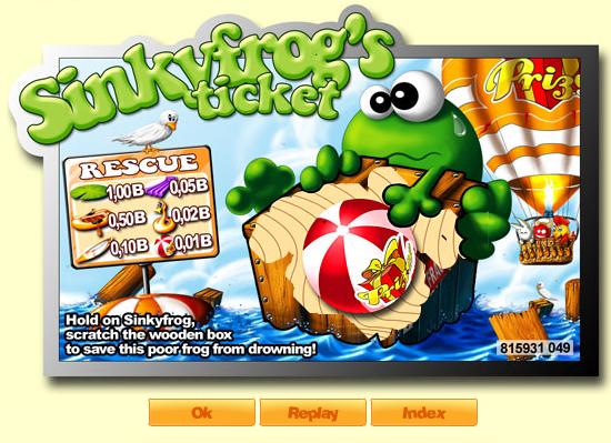 Sinkyfrog Ticket